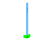 Ortotropowy wspornik przy rozciąganiu