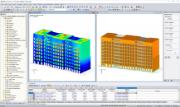 Model w RFEM Palazzo Meridia w Nicei, Francja (© CBS - Lifteam)