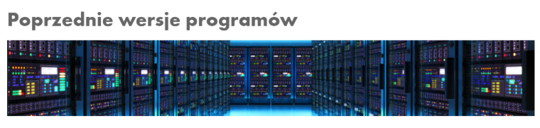 Poprzednia wersja programu