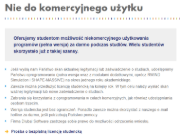 Warunki wersji studenckiej