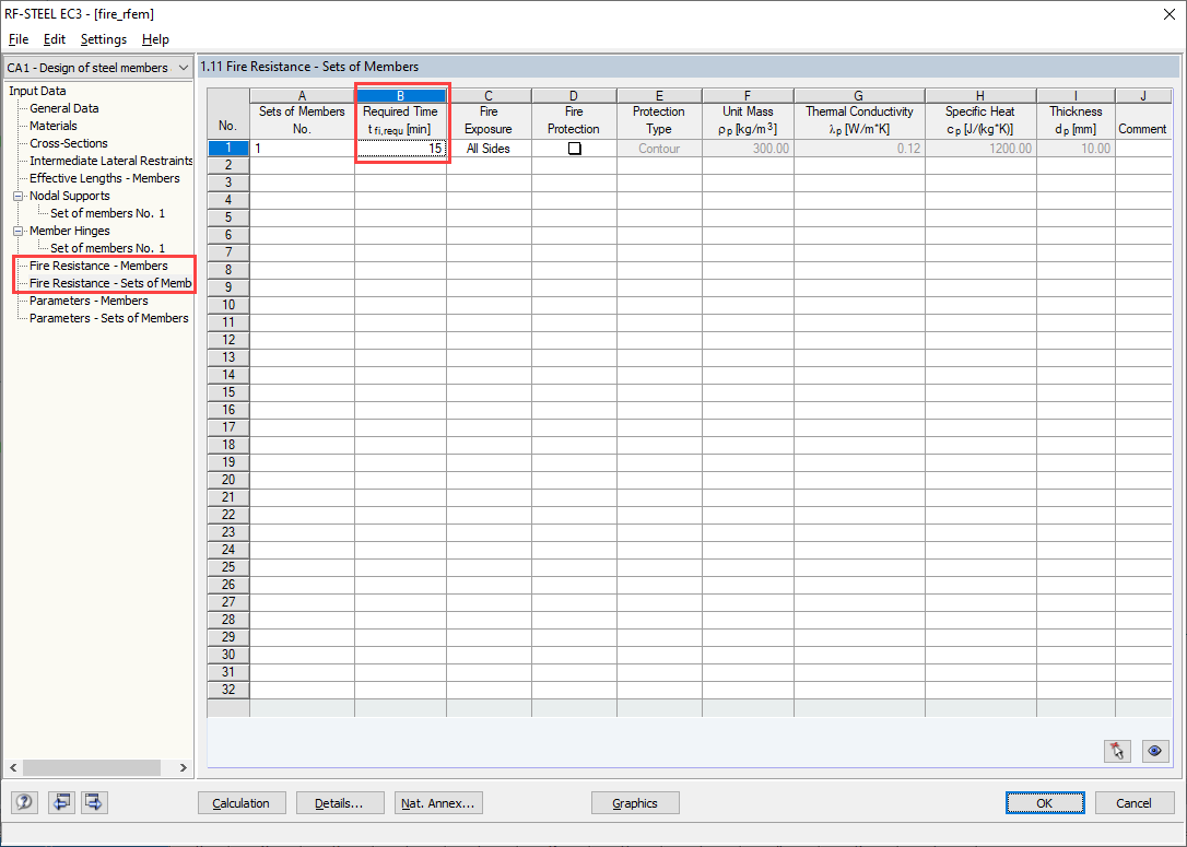 Określenie indywidualnej temperatury w tabeli 1.10 lub 1,11