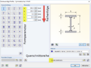 Parametry i sekwencja regularnych przekrojów zdefiniowanych parametrycznie