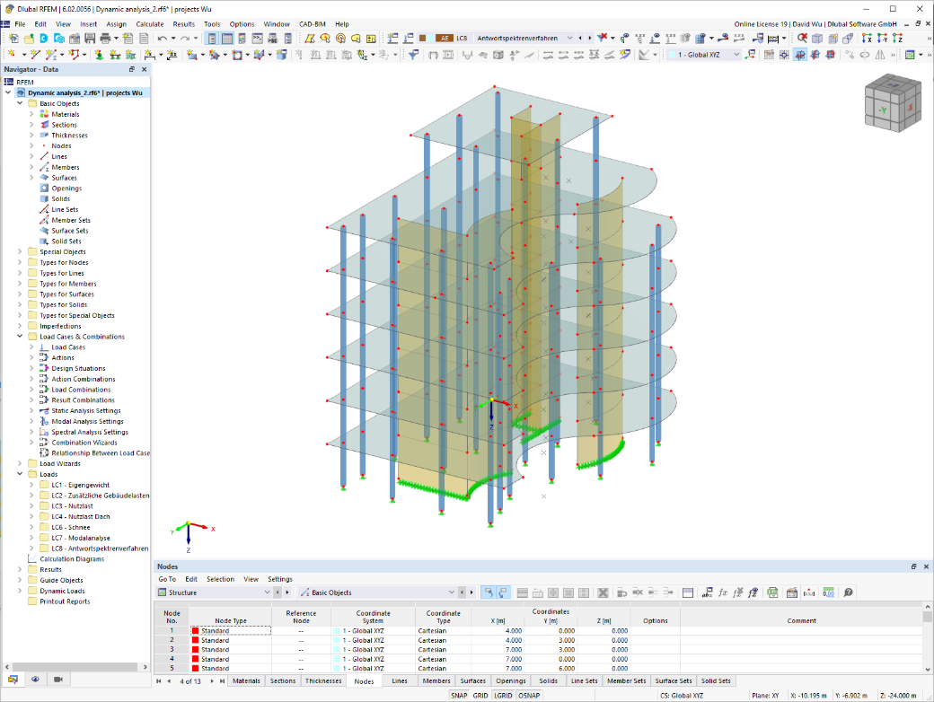 Interfejs użytkownika dla programu RFEM 6