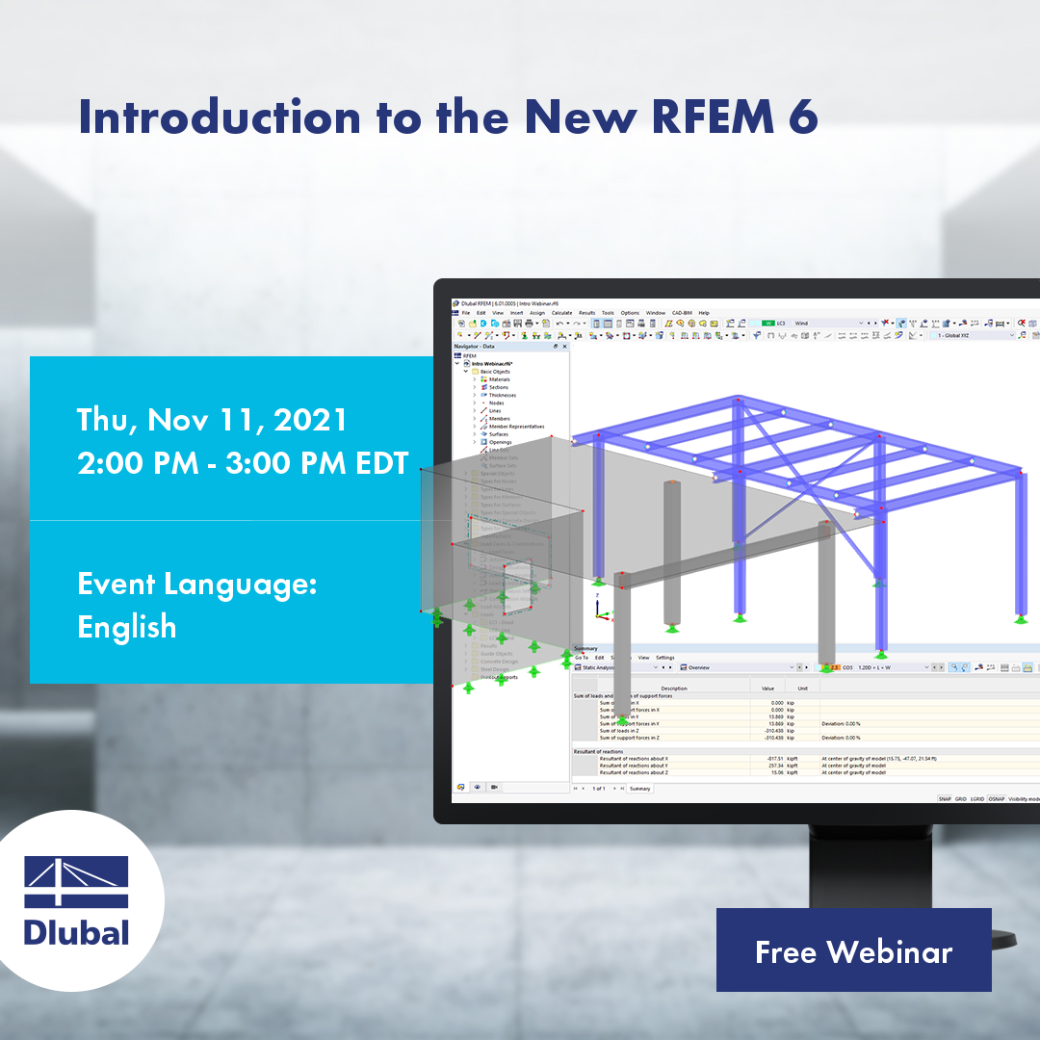 Wprowadzenie do nowego programu RFEM 6