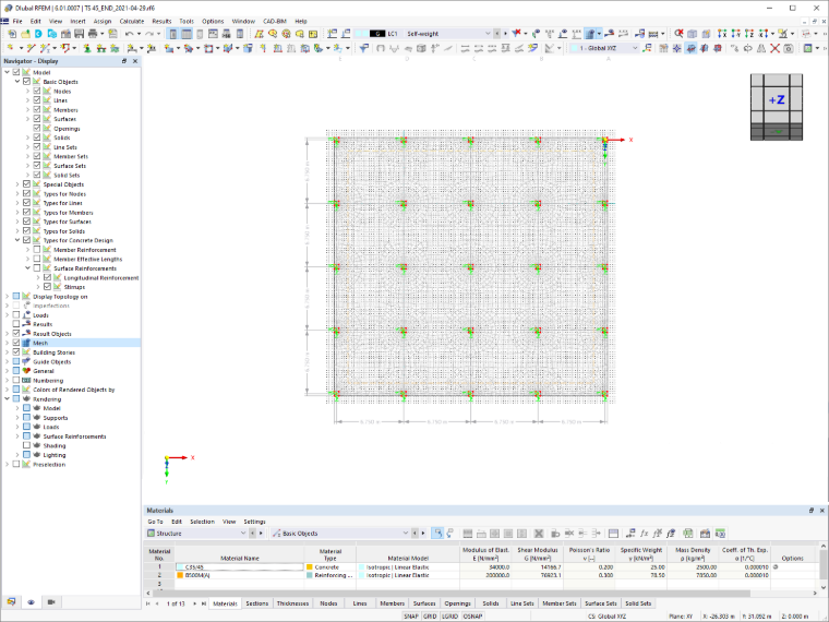 Model with FE Mesh