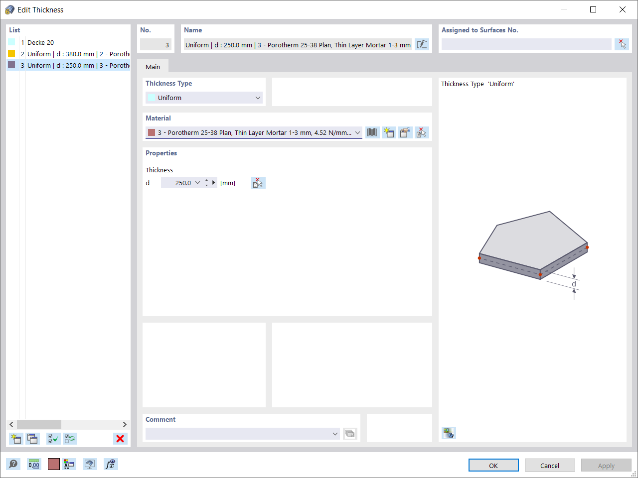 Definiowanie grubości
