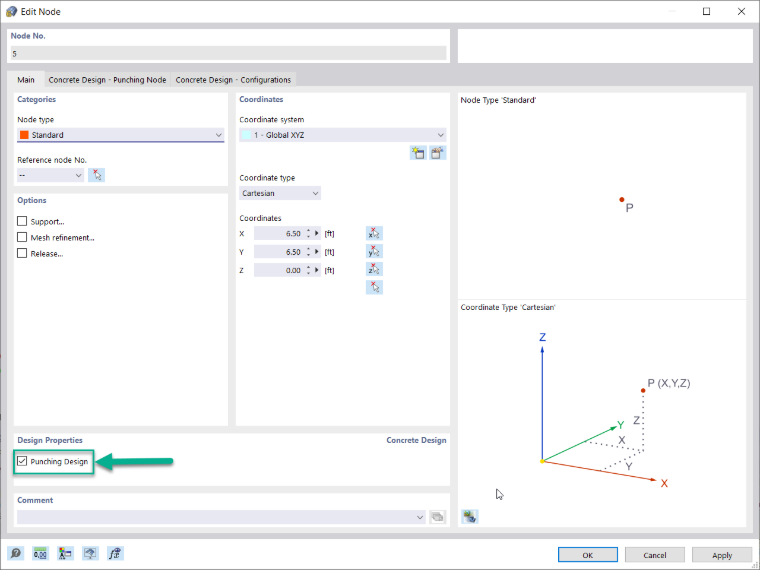 KB 001741 | Obliczanie wytrzymałości na przebicie w RFEM 6 zgodnie z ACI 318-19 i CSA A23.3-19