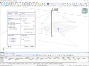 Pręt w oknie roboczym programu RFEM