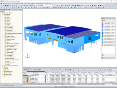 Model 3D zakładu pogrzebowego w RFEM (©D-Bois)