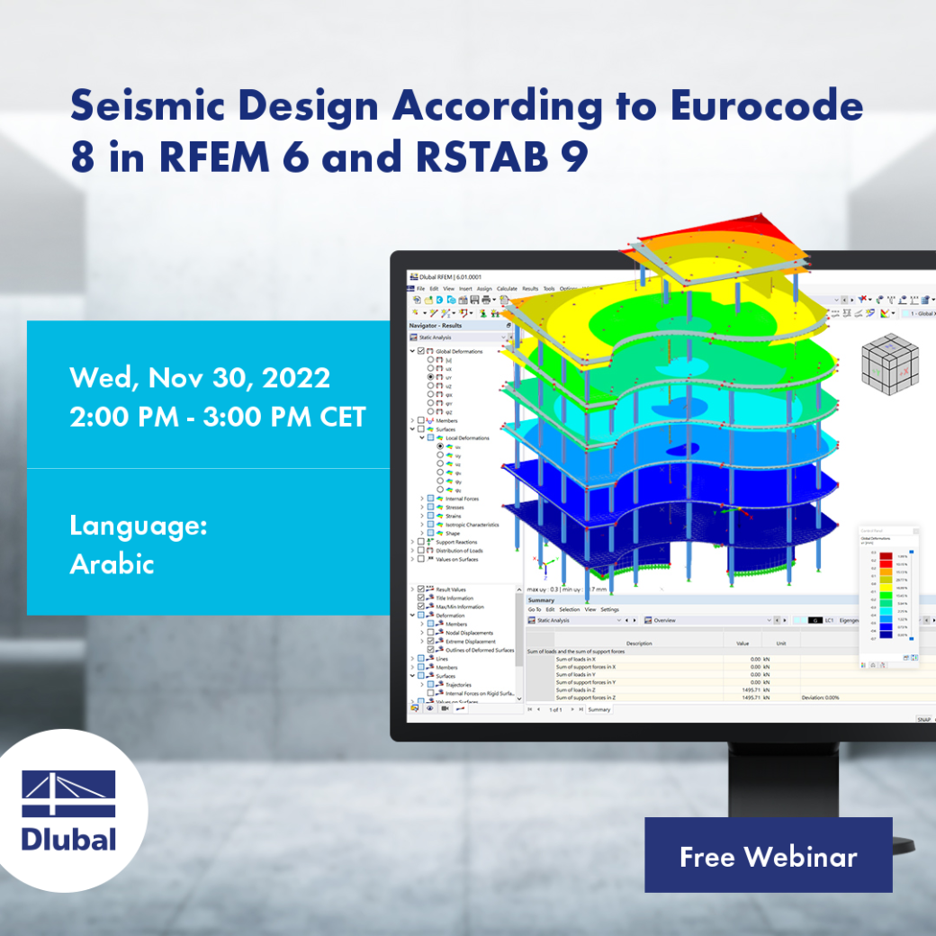 Projektowanie sejsmiczne zgodnie z Eurokodem 8 w RFEM 6 i RSTAB 9