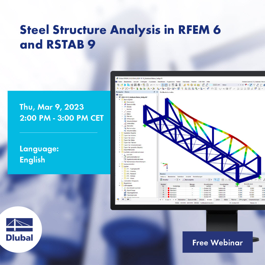 Analiza konstrukcji stalowych w RFEM 6 i RSTAB 9