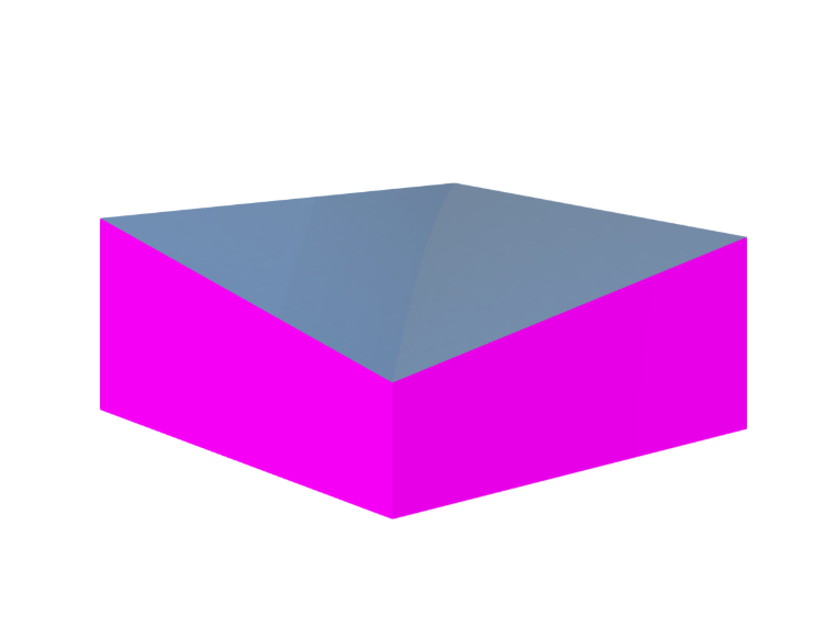 Model zadaszenia dachu