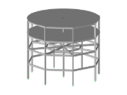 Wzór 004254 | Podwyższony zbiornik z betonu