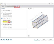 Wizualizacja metody łączenia linii z powierzchniami w modelu konstrukcji w celu optymalizacji szczegółów strukturalnych