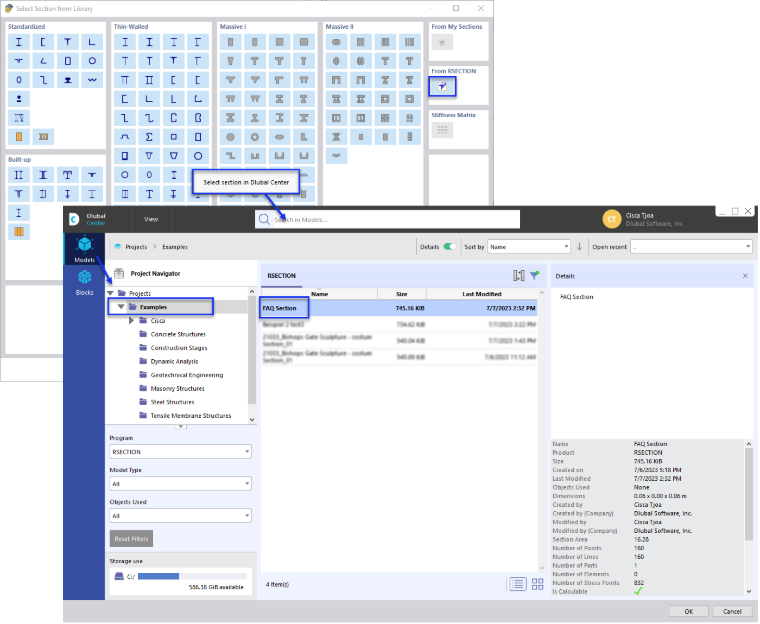 FAQ 005395 | Jak mogę zaimportować mój przekrój RSECTION do programu RFEM 6/RSTAB 9?