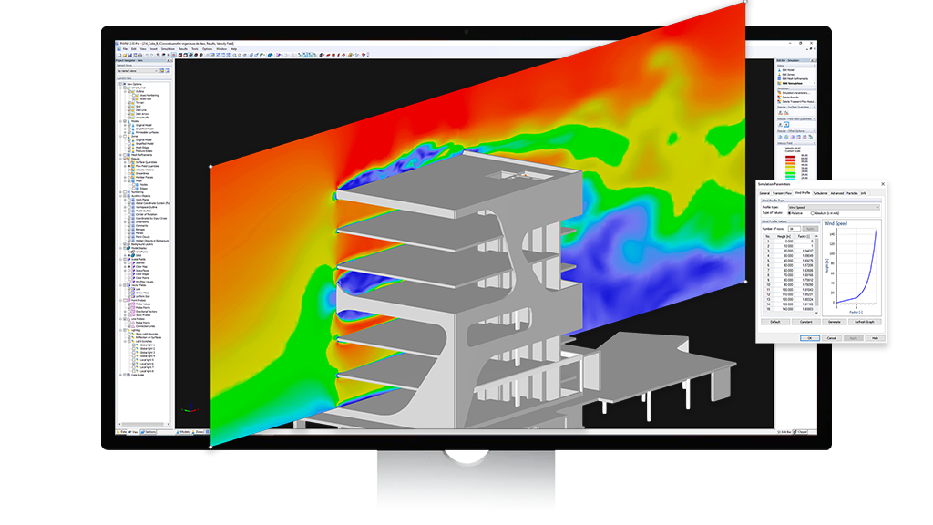 Biuro kampusu FC | Wykorzystanie cyfrowego tunelu aerodynamicznego do symulacji numerycznej w Karlsruhe