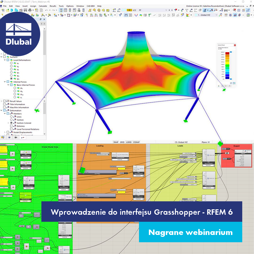 Wprowadzenie do interfejsu Grasshopper - RFEM 6