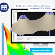 Znajdowanie kształtu i obliczanie konstrukcji membranowych w RFEM 6