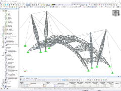 Model stacji poboru opłat DaWang w RFEM