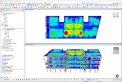 Odkształcenie wieżowca PB9 w RFEM