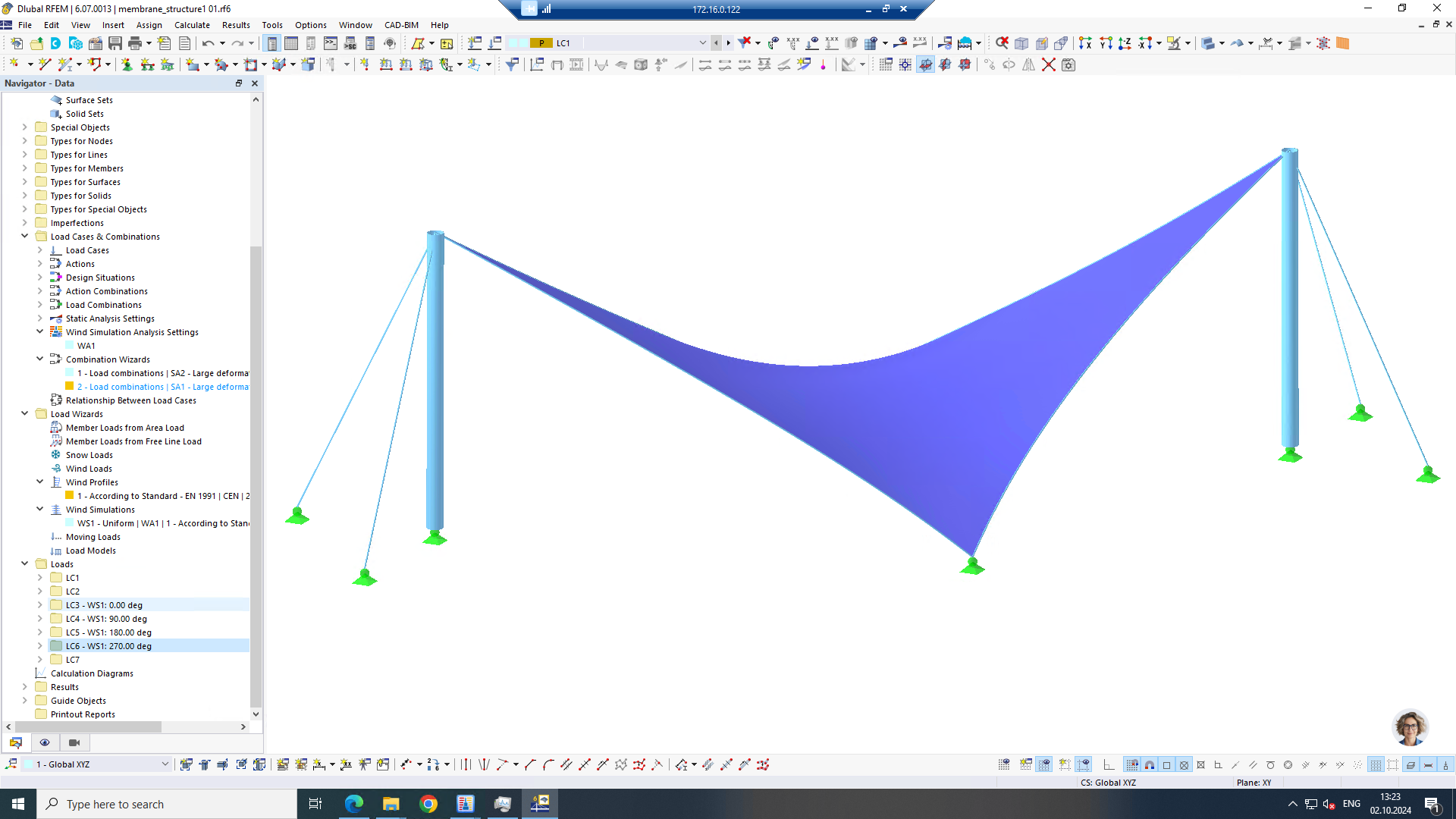 Pierwotny kształt w RFEM 6