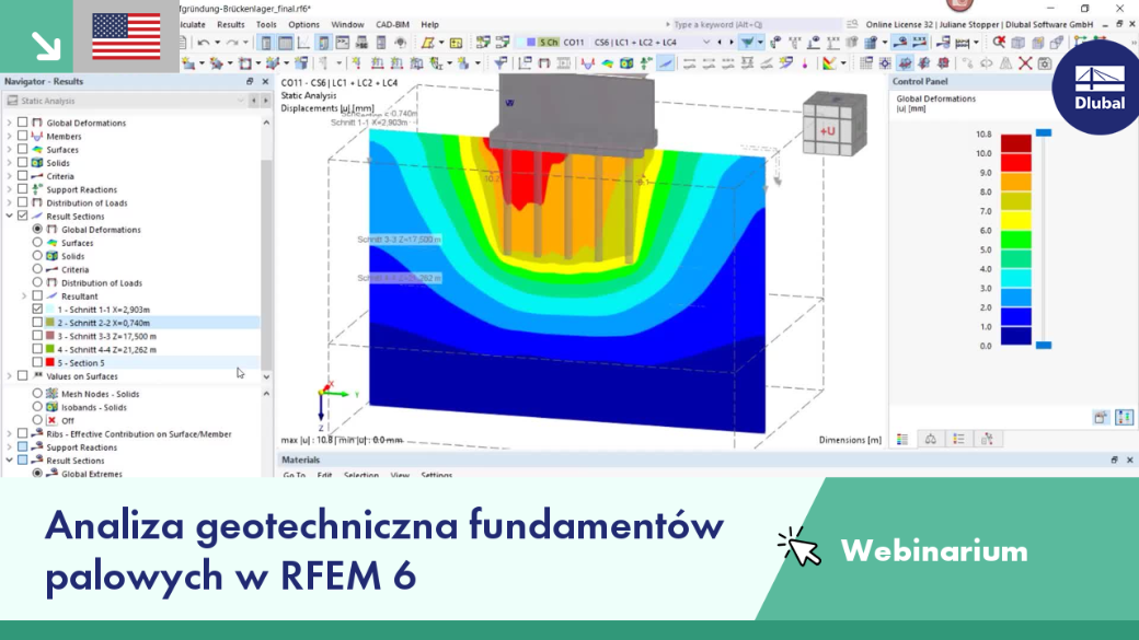 Analiza geotechniczna fundamentów palowych przy użyciu programu RFEM 6.