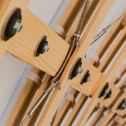 Widok szczegółowy połączenia drewnianego