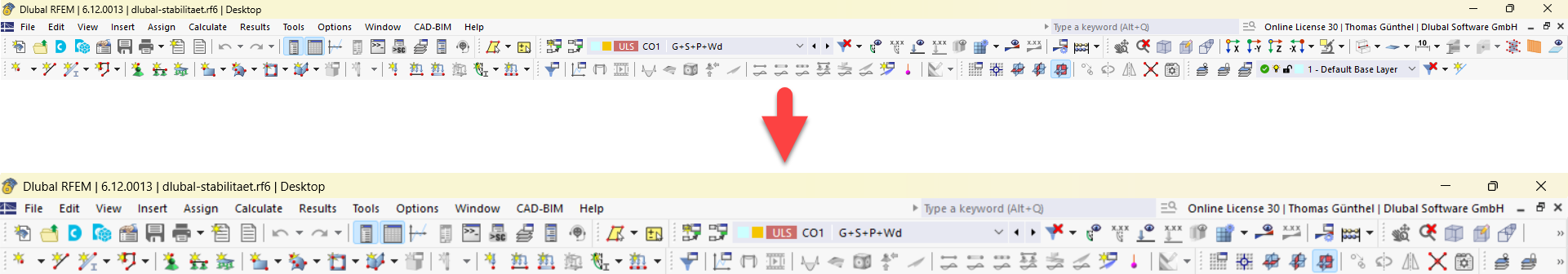 Skalowanie rozmiaru symbolu RFEM RSTAB RSECTION