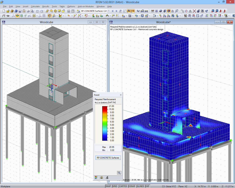 Woodcube - Edifício de cinco andares em Hamburgo, Alemanha | Desenhado com o RFEM por Isenmann Ingenieure, Alemanha | www.isenmann-ingenieure.de
