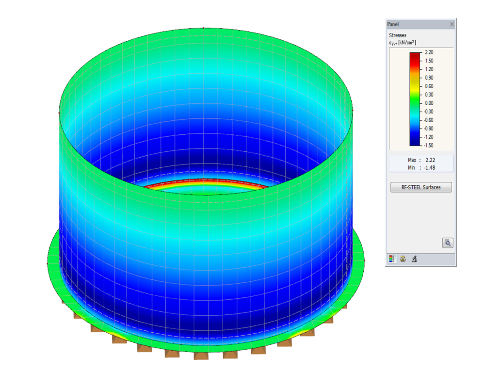 Silo no RFEM