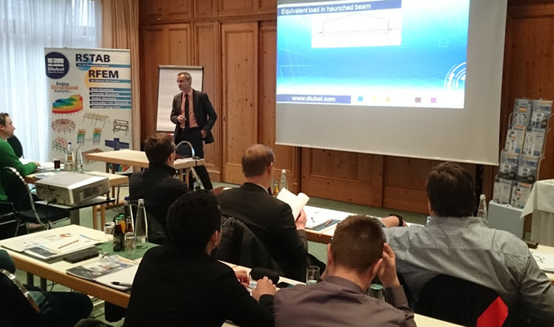 Präsentation beim Dlubal-Fachseminar in München