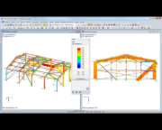 Diferentes vistas no RFEM com relação de cálculo