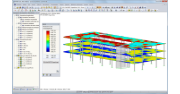 RF-CONCRETE Surfaces – Saída gráfica dos resultados para modelo estrutural completo