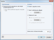configuração de detalhes