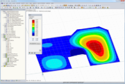 Gráfico de deformação no RFEM