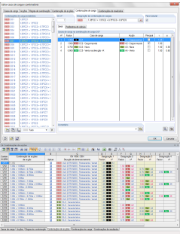 Kombinatorik-Dialog und Tabelle 2.5 Lastkombinationen