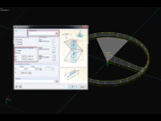 Carga radial variável em setores circulares