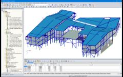 Modelo 3D da escola no RFEM (© DBC AS)
