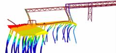 Forma própria do modelo no RFEM (© Witteveen+Bos N.V.)