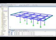 Modelo RFEM do abrigo de bicicletas (© BET Moselle Bois)