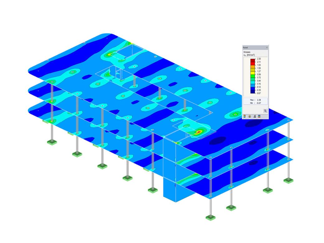 Módulo adicional RF-CONCRETE do RFEM | Dimensionamento de barras e superfícies de betão armado (RFEM)