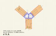 Esboço desenhado à mão de uma ligação em forma de Y (© Jing Kong & Associates Consulting Structural Engineers Inc.)