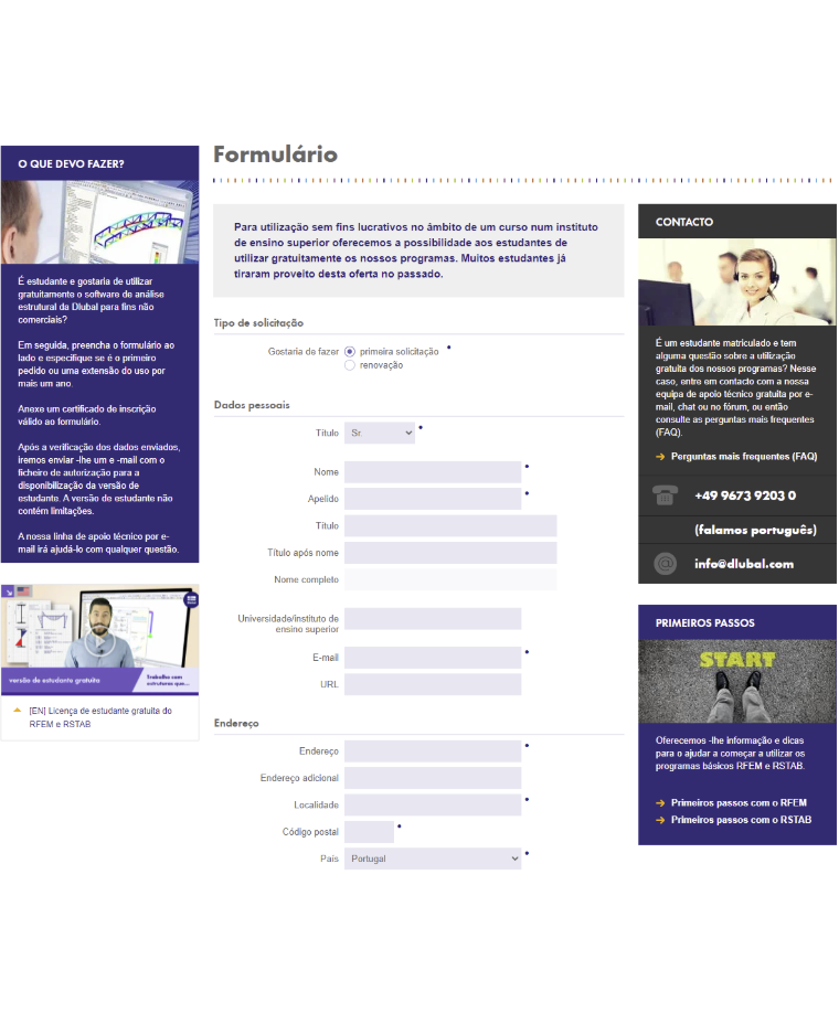 Solicitar versão de estudante gratuita