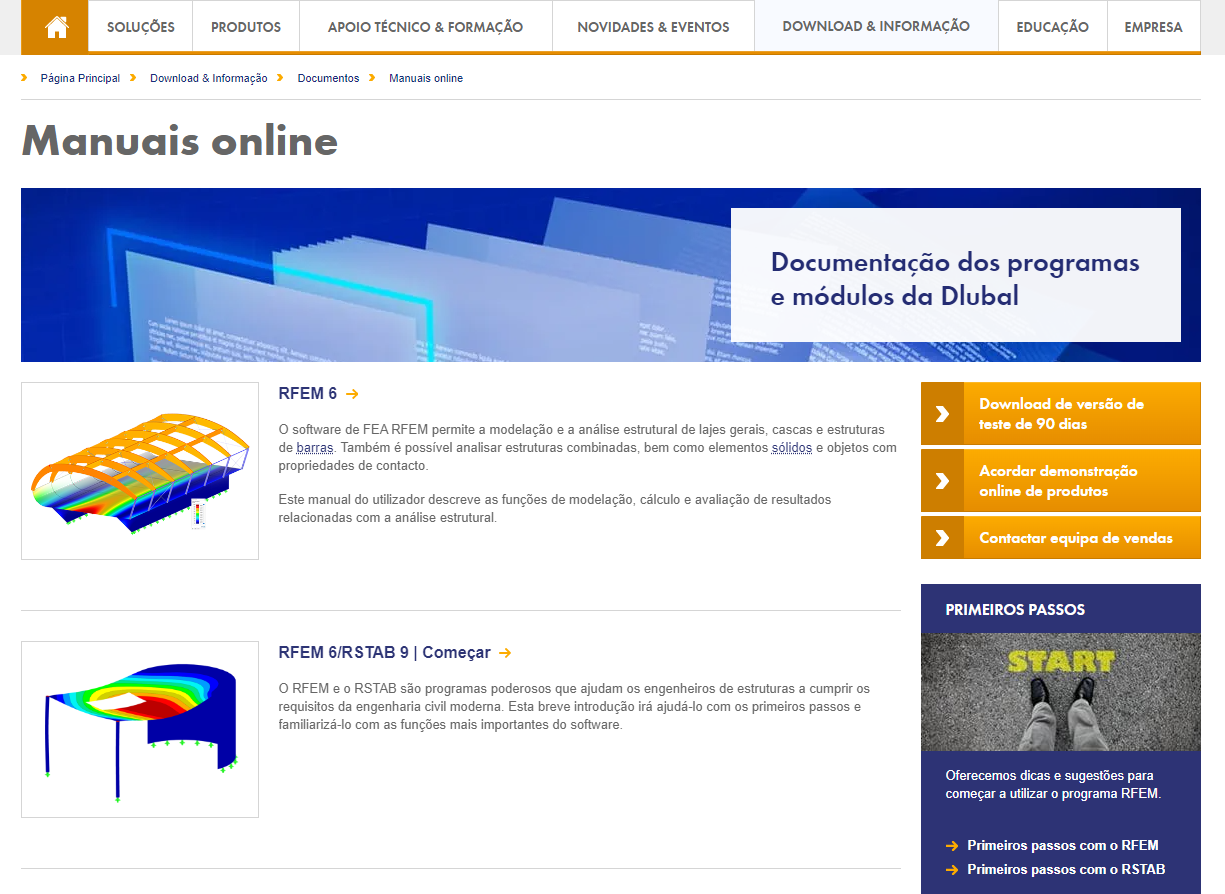 Manuais online