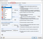 Selecionar idioma do programa
