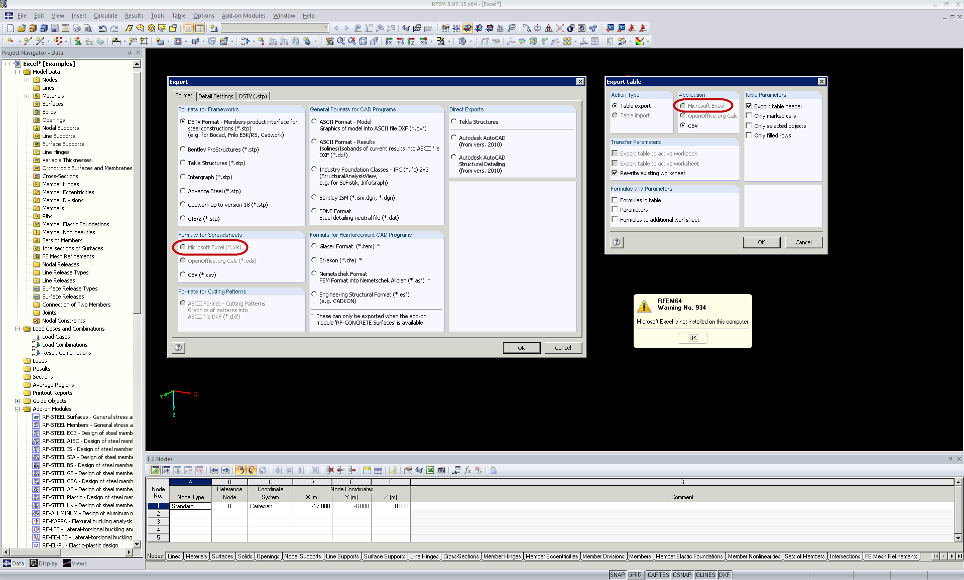 Exportar para Excel