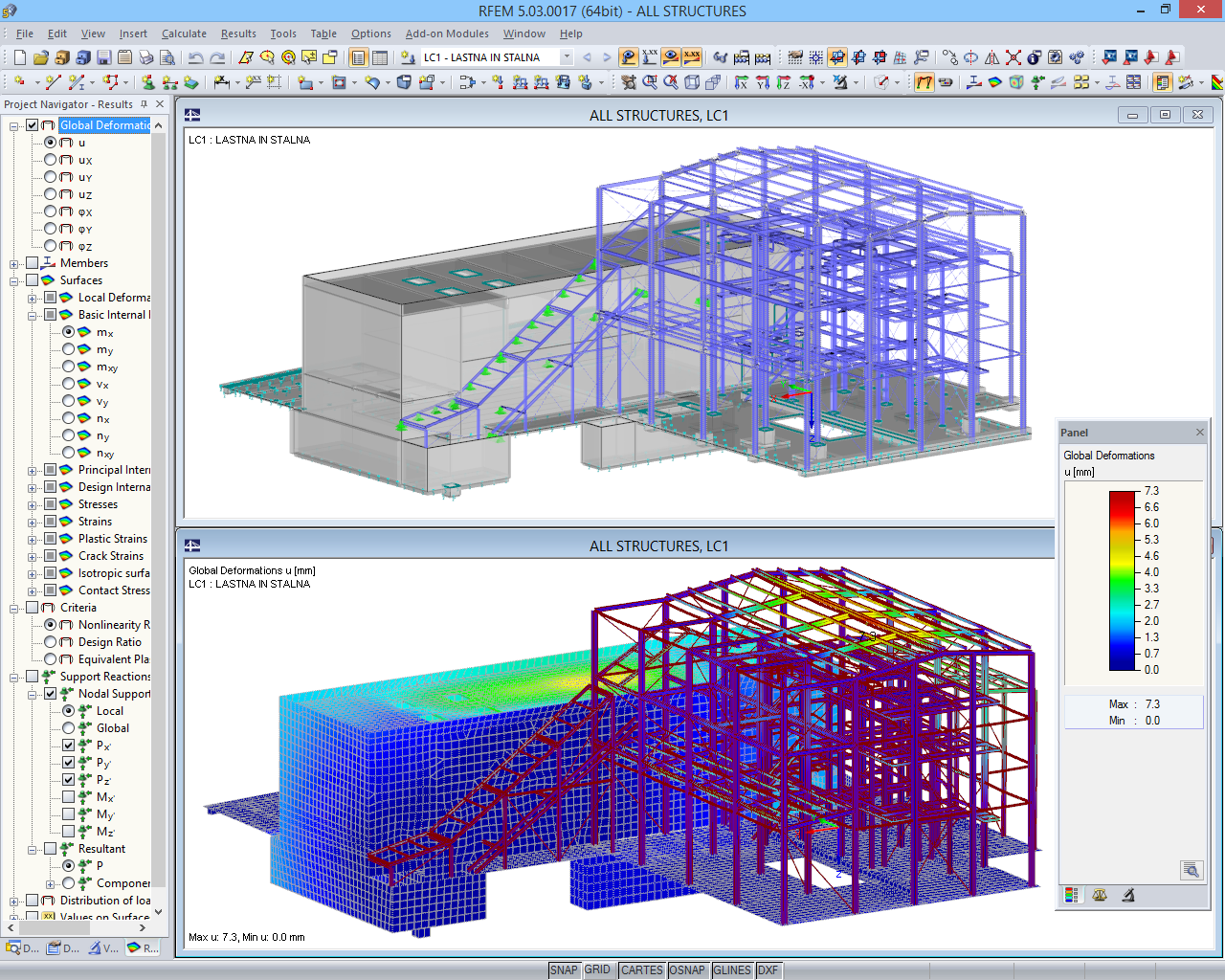 Interface de utilizador do RFEM | © www.ag-i.si