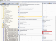 Menu do RSTAB para criar escadas