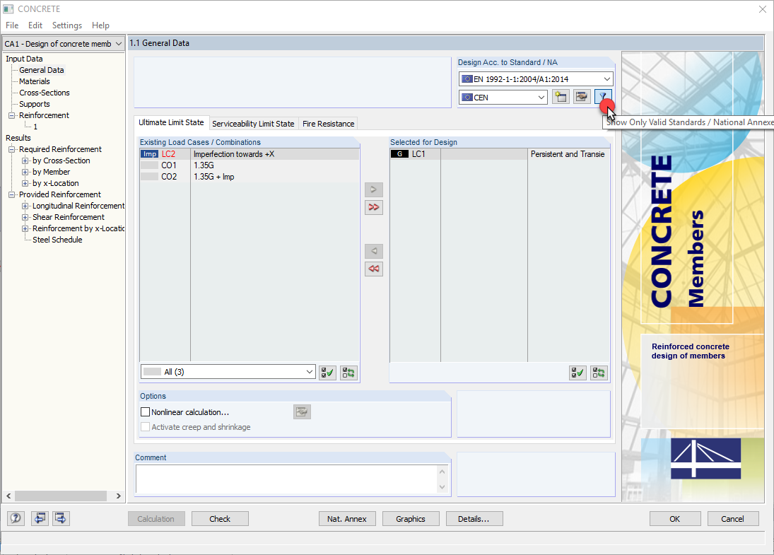 Filtrar por normas disponíveis