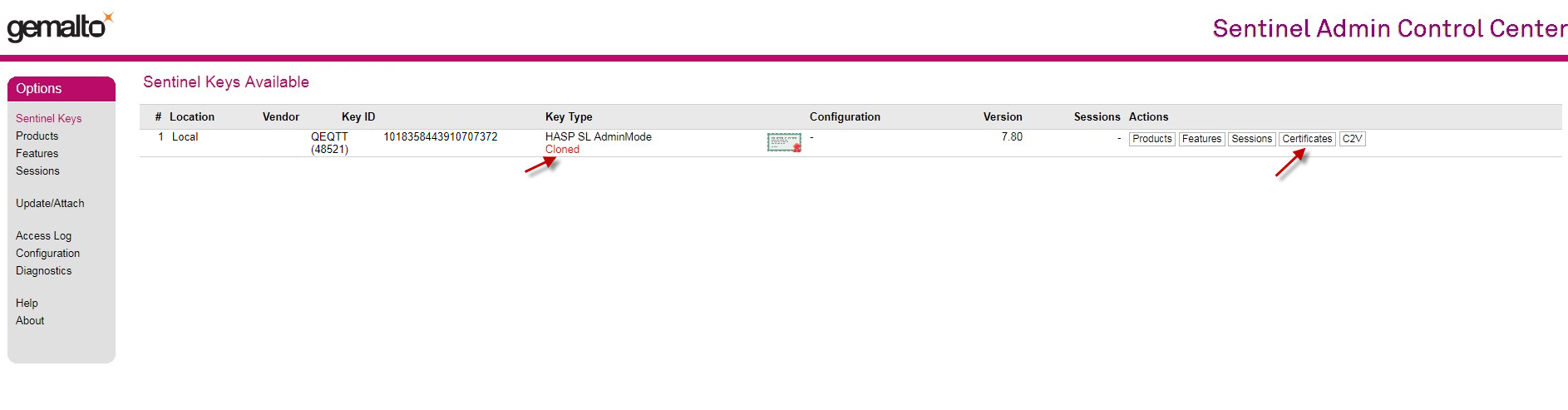 Admin Control Center - SL clonado